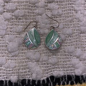 Mint green earrings